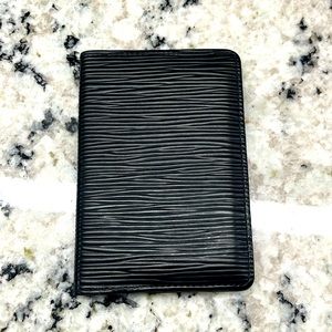 Louis Vuitton Epi Noir Card Case Wallet